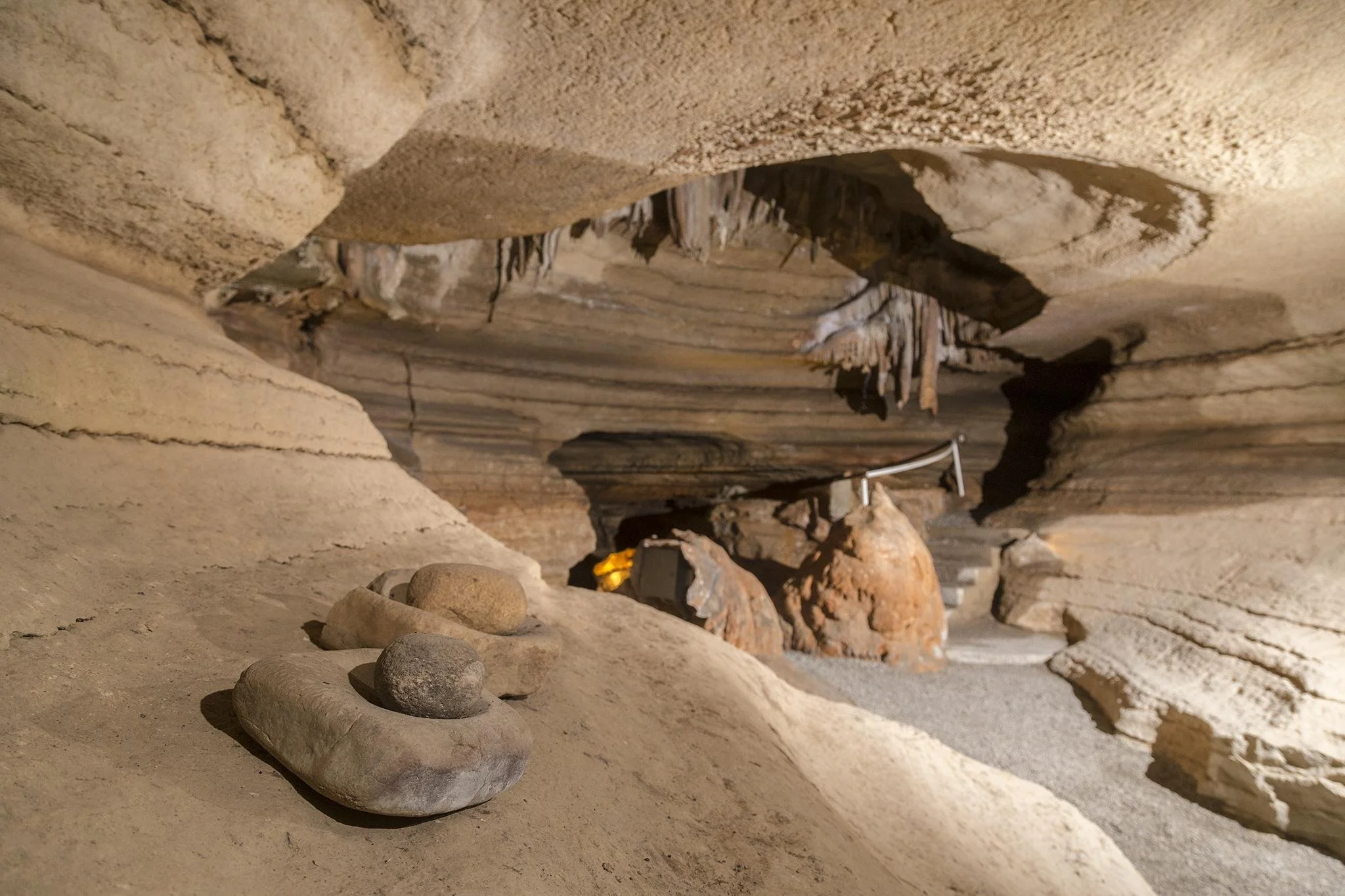 Inside Bluff Dwellers Cave