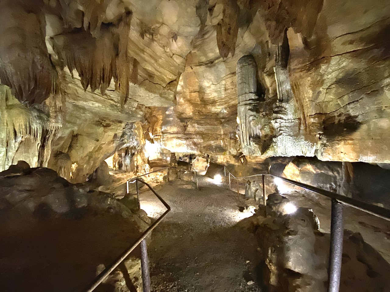 Inside Cathedral Caverns State Park